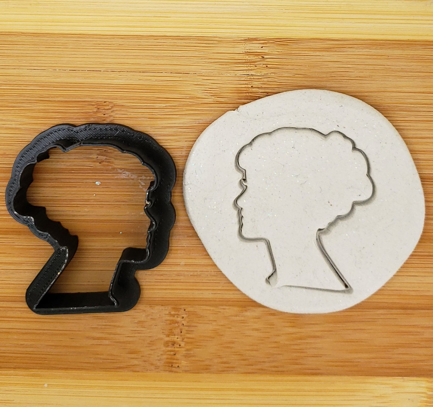 Female Head Shaped Plastic Cookie Cutter - Polymer Clay Cutter - Fondant Cutter - Craft Cutters - 3d Printed Cookie Cutter