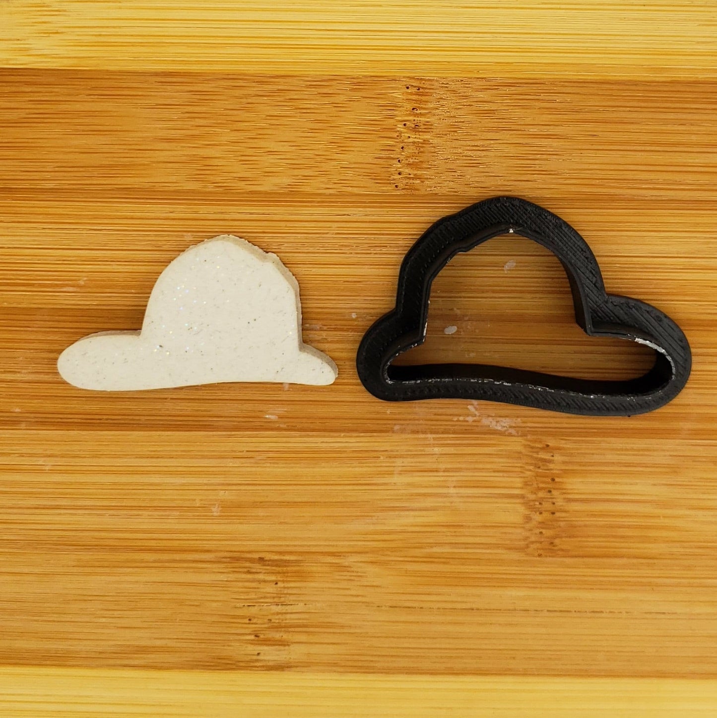 Fireman's Hat Shaped Plastic Cookie Cutter - Firefighter Helmet Shape Cutter - Polymer Clay Cutter - Fondant Cutter - Craft Cutters