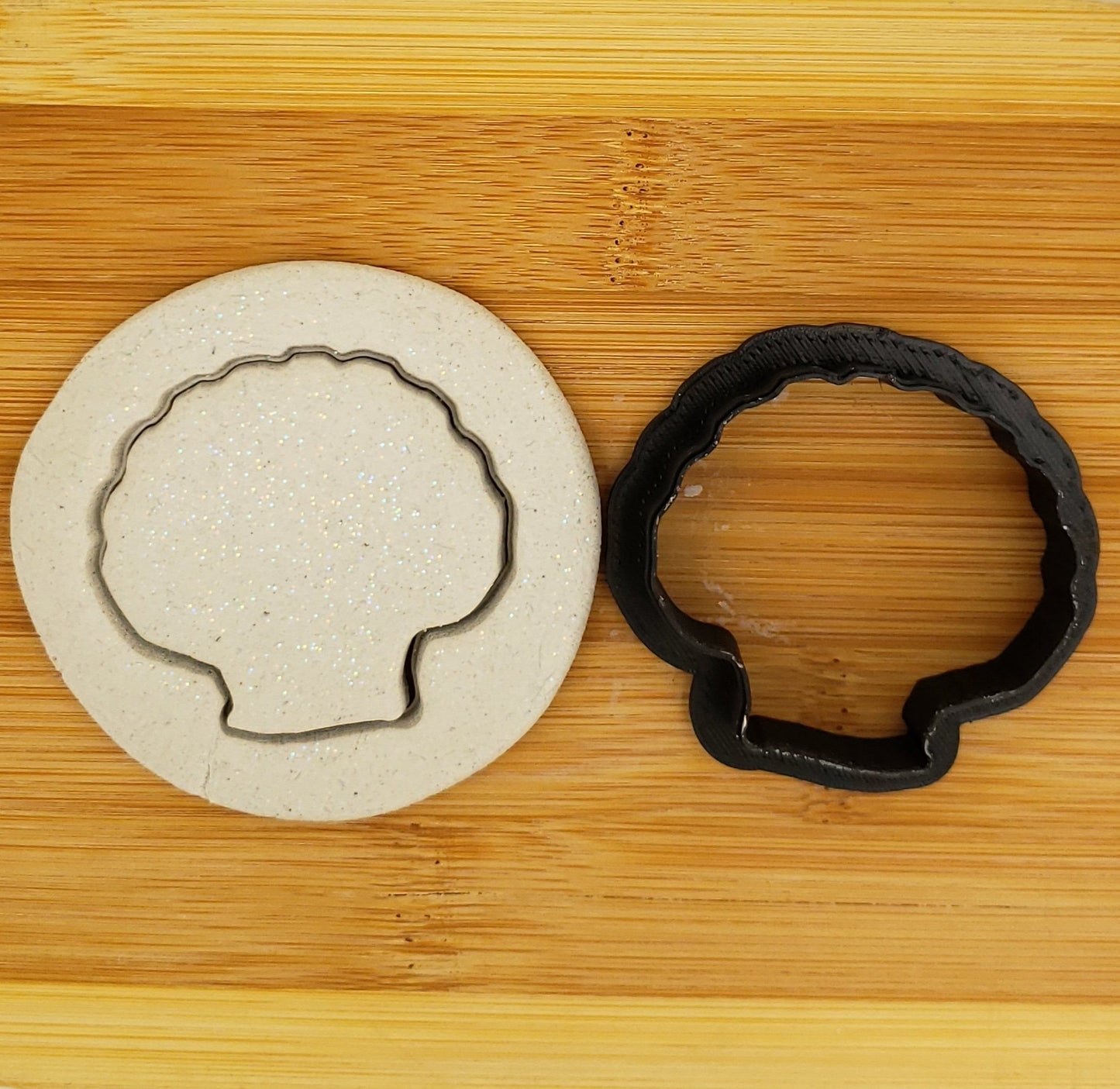 Seashell Shaped Plastic Cookie Cutter - Polymer Clay Cutter - Fondant Cutter - Craft Cutters - 3d Printed Cookie Cutter