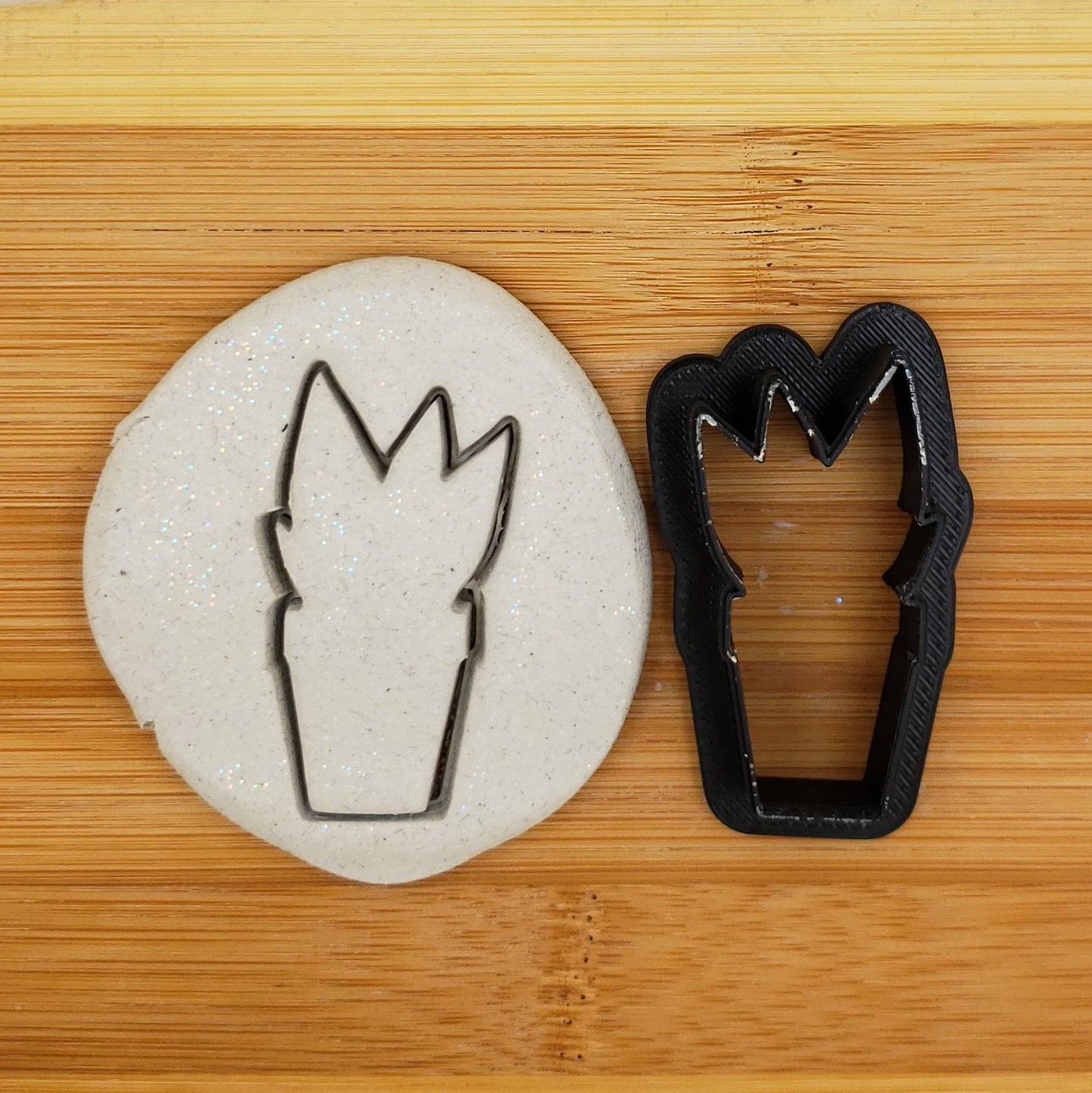 Potted Plant Shaped Plastic Cookie Cutter - Polymer Clay Cutter - Craft Cutters - Fondant Cutter - 3d Printed Cookie Cutter