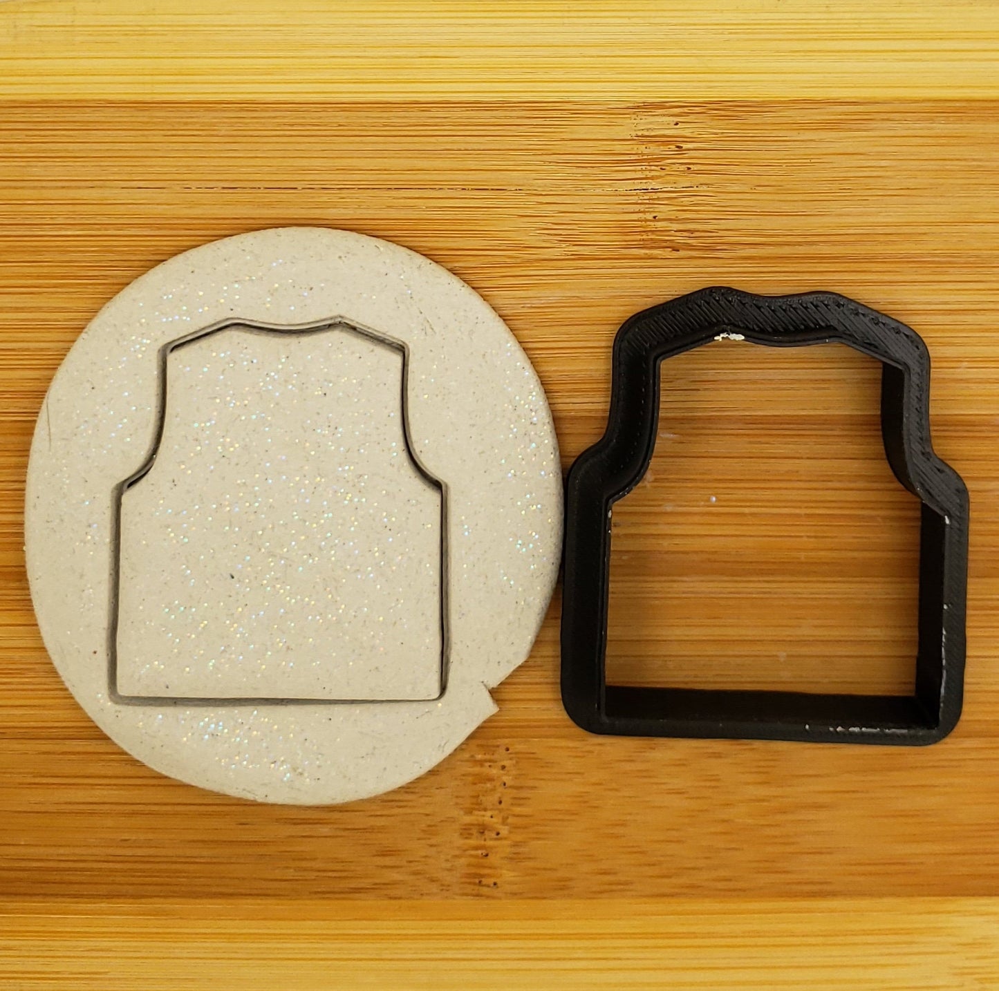Fishing Vest Shaped Plastic Cookie Cutter - Polymer Clay Cutter - Fondant Cutter - Craft Cutters - 3d Printed Cookie Cutter