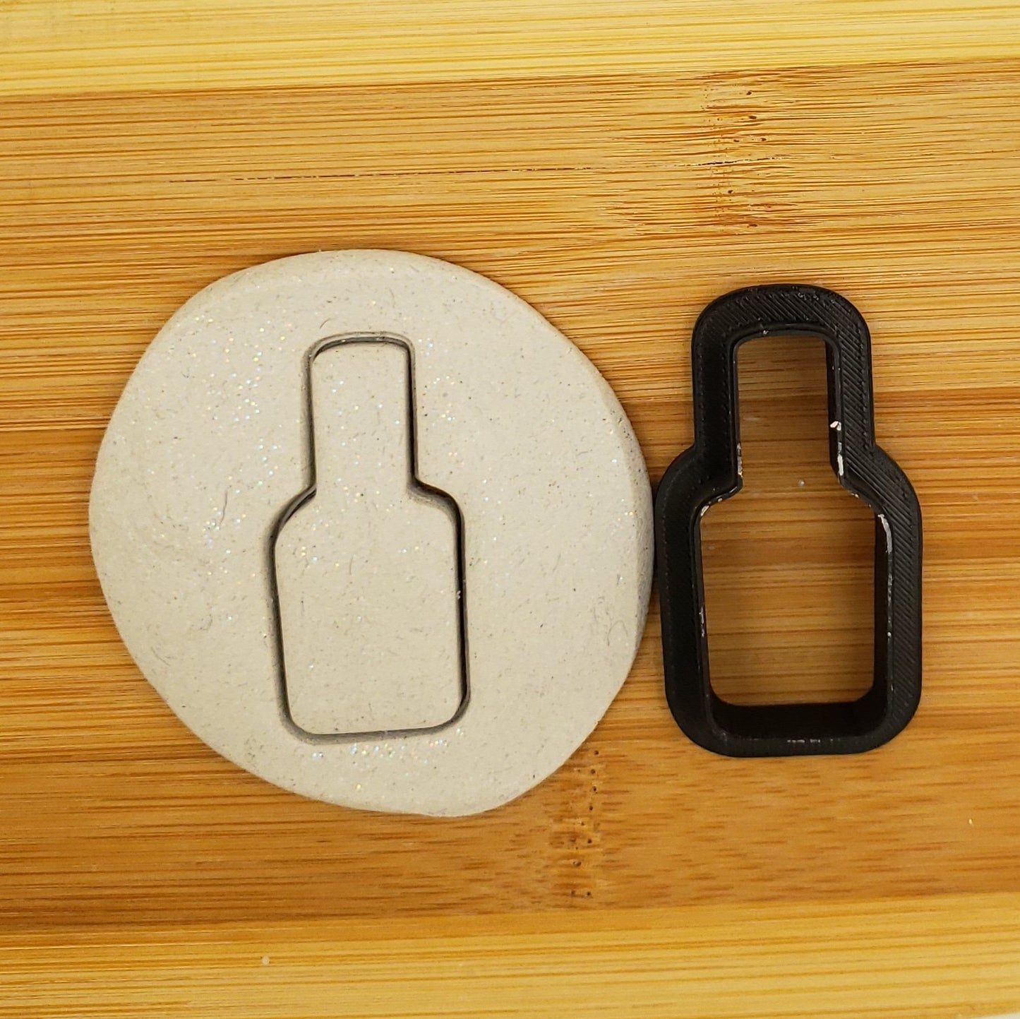 Nail Polish Bottle Shaped Plastic Cookie Cutter - Polymer Clay Cutter - Fondant Cutter - Craft Cutters - 3d Printed Cookie Cutter