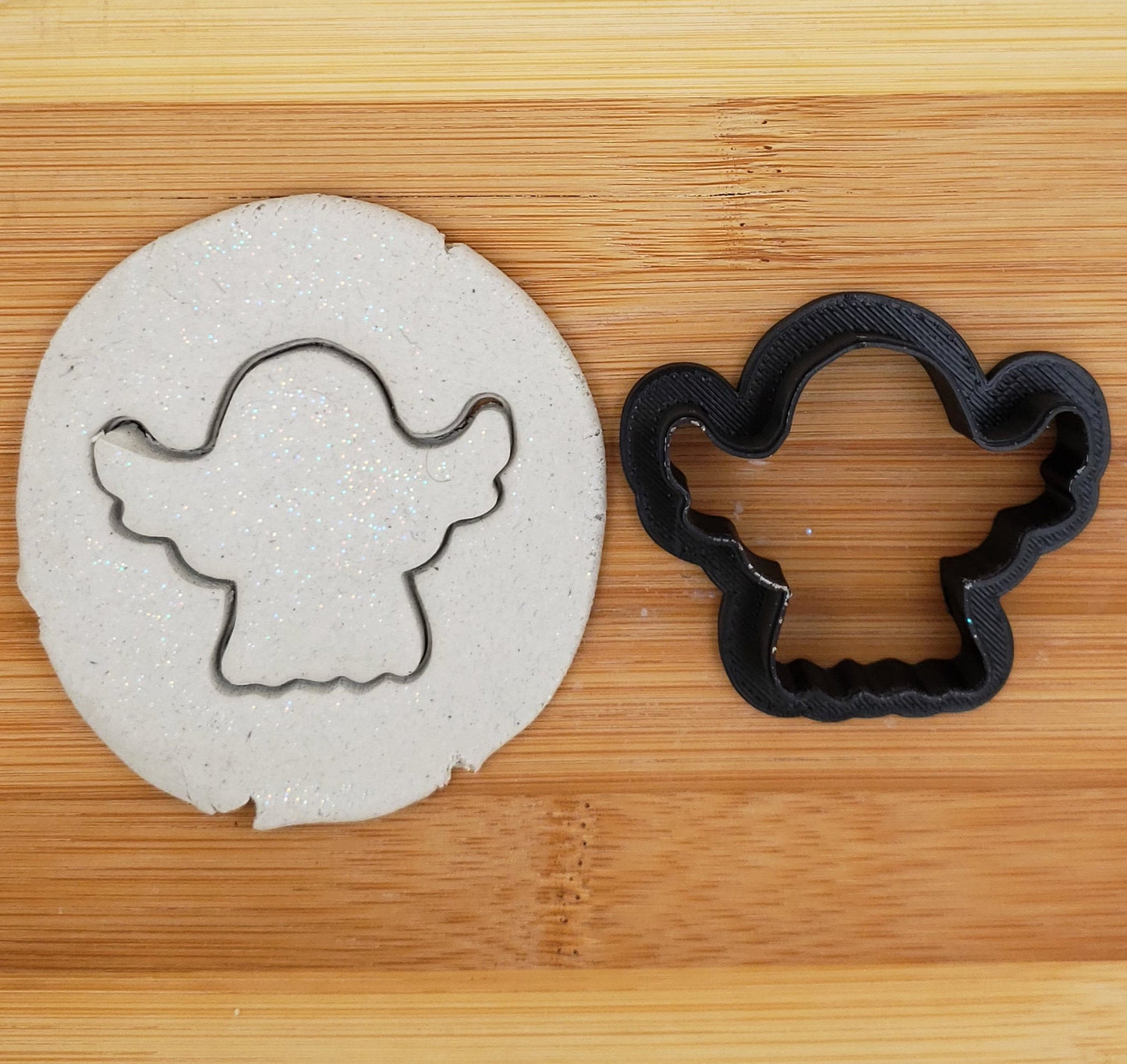 Ghost Shaped Plastic Cookie Cutter - Polymer Clay Cutter - Fondant Cutter - Craft Cutters - 3d Printed Cookie Cutter