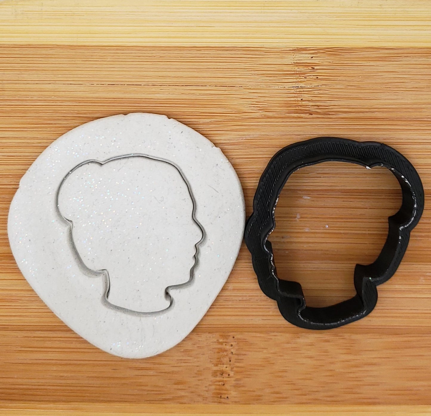 Old Woman Head Shaped Plastic Cookie Cutter - Polymer Clay Cutter - Fondant Cutter - Craft Cutters - 3d Printed Cookie Cutter