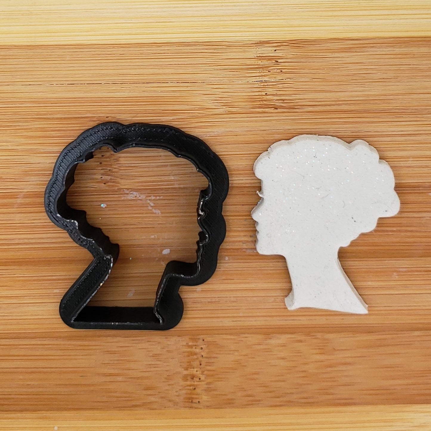 Female Head Shaped Plastic Cookie Cutter - Polymer Clay Cutter - Fondant Cutter - Craft Cutters - 3d Printed Cookie Cutter