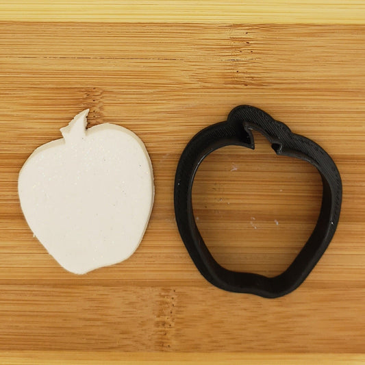 Apple Shaped Plastic Cookie Cutter - Polymer Clay Cutter - Fondant Cutter - Craft Cutters - 3d Printed Cookie Cutter