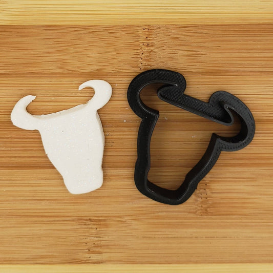 Texas Longhorn Shaped Plastic Cookie Cutter - Polymer Clay Cutter - Fondant Cutter - Craft Cutters - 3d Printed Cookie Cutter