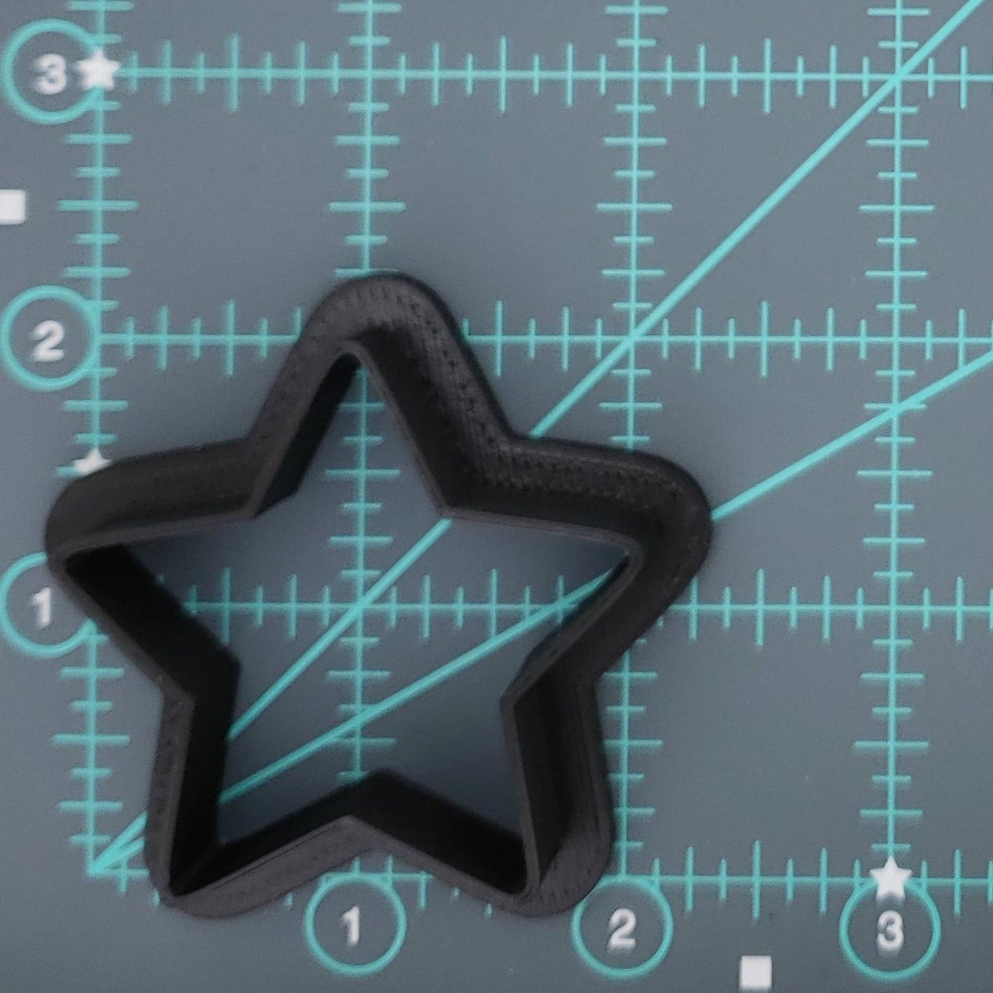 Star Shaped Plastic Cookie Cutter - Polymer Clay Cutter - Fondant Cutter - Craft Cutters - 3d Printed Cookie Cutter