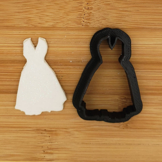 Dress On Hanger Shaped Plastic Cookie Cutter - Polymer Clay Cutter - Fondant Cutter - Craft Cutters - 3d Printed cookie cutter