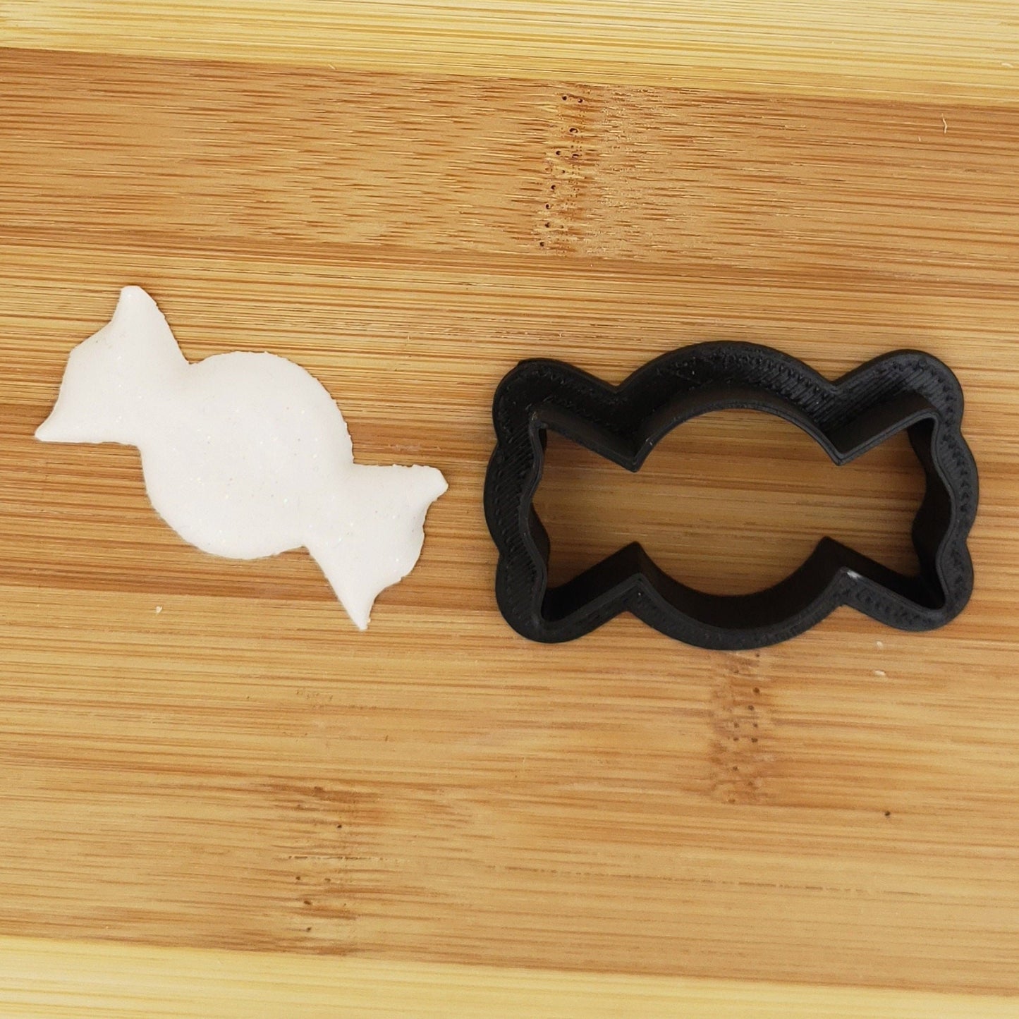 Wrapped Candy Shaped Plastic Cookie Cutter - Polymer Clay Cutter - Fondant Cutter - Craft Cutters - 3d Printed Cookie CutterC