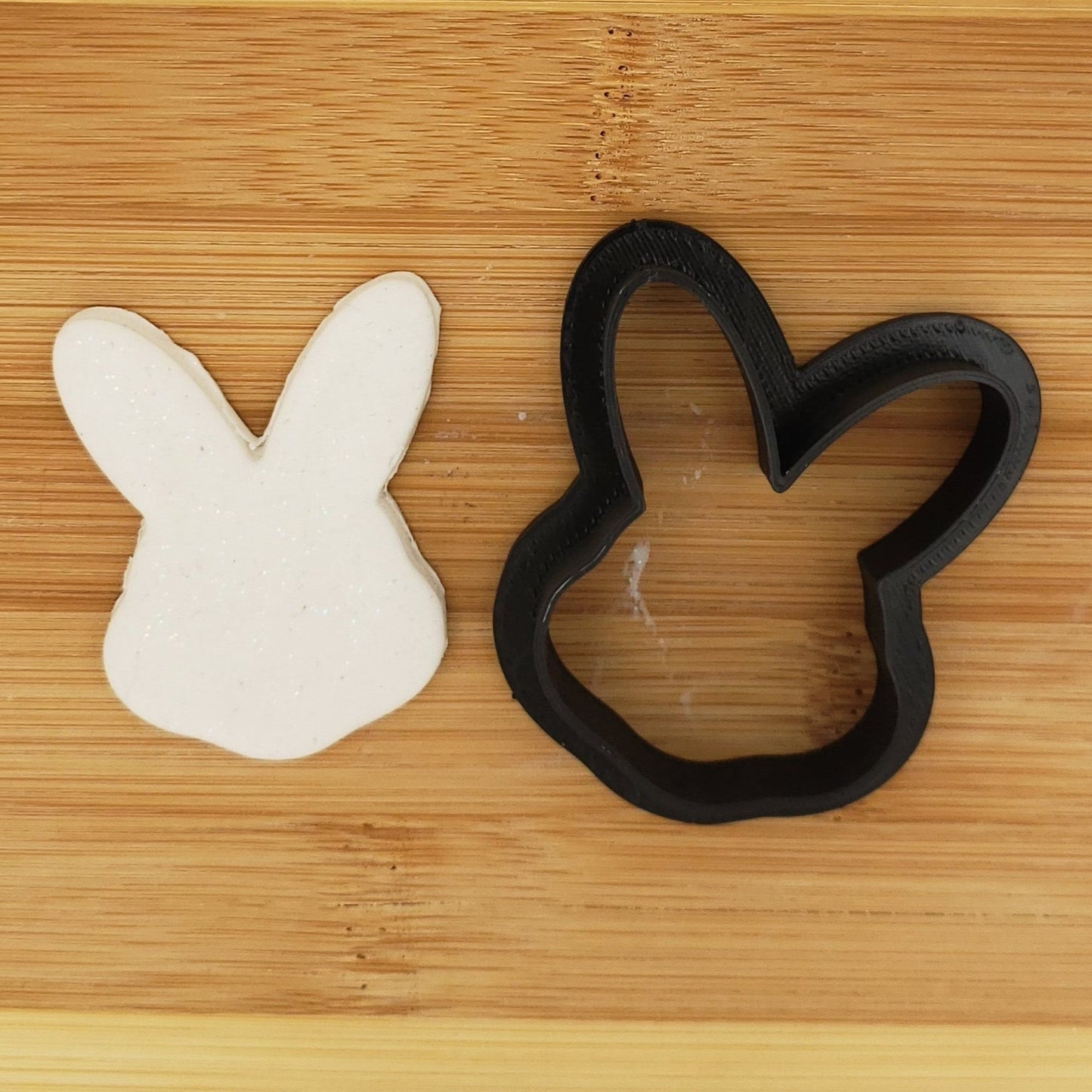 Bunny Head Shaped Plastic Cookie Cutter - Polymer Clay Cutter - Fondant Cutter - Craft Cutters - 3d Printed Cookie Cutter