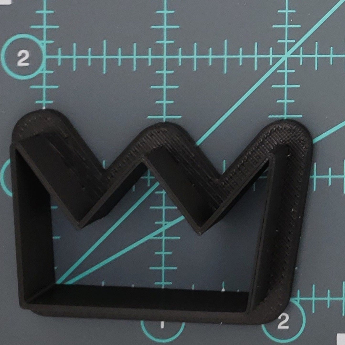 Simple Crown Shape Plastic Cookie Cutter - Polymer Clay Cutter - Fondant Cutter - Craft Cutters - 3d Printed Cookie Cutter