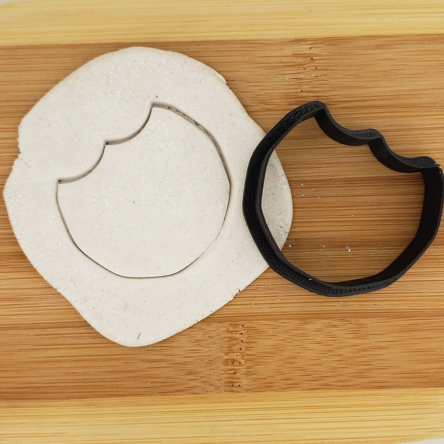 Cookie With Bite Shaped Plastic Cookie Cutter - Polymer Clay Cutter - Fondant Cutter - Craft Cutters - 3d Printed Cookie Cutter