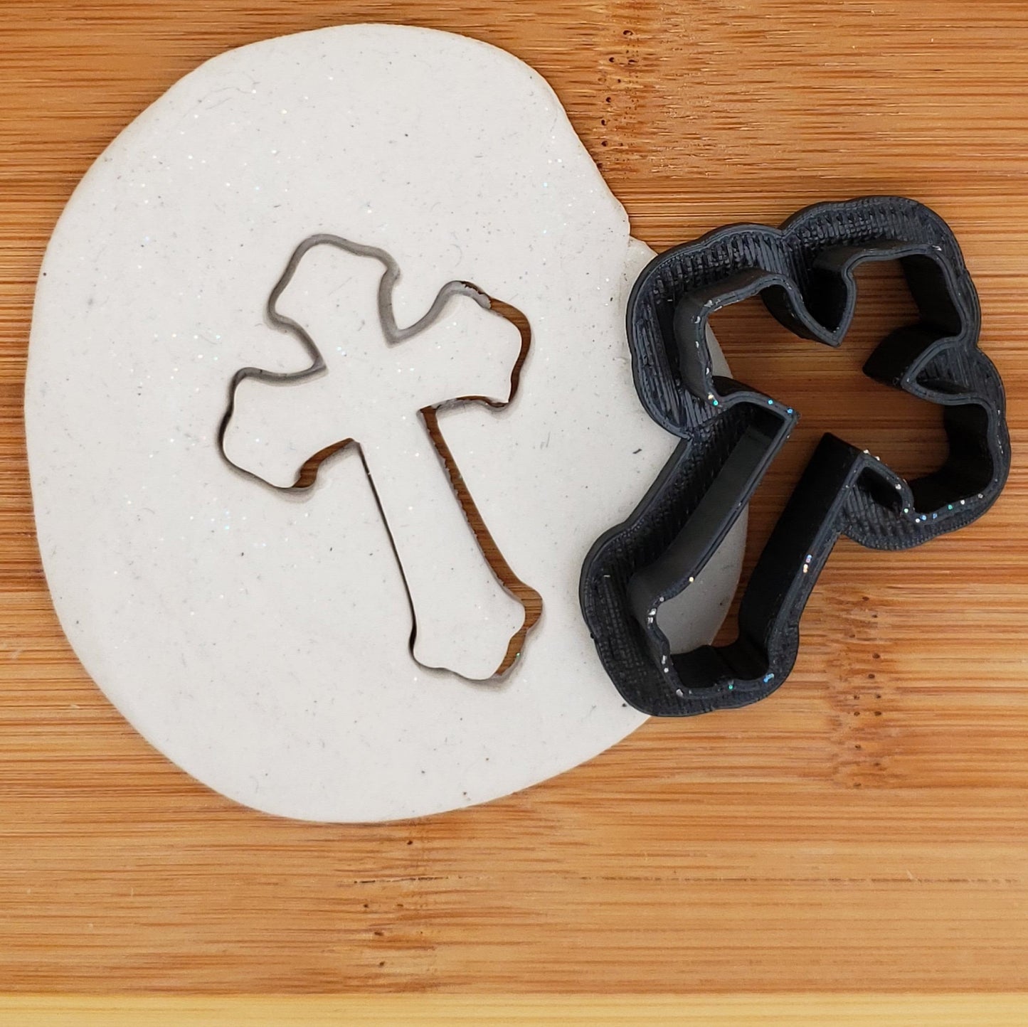 Cross Shaped Plastic Cookie Cutter - Polymer Clay Cutter - Fondant Cutter - Craft Cutters - 3d Printed Cookie Cutter