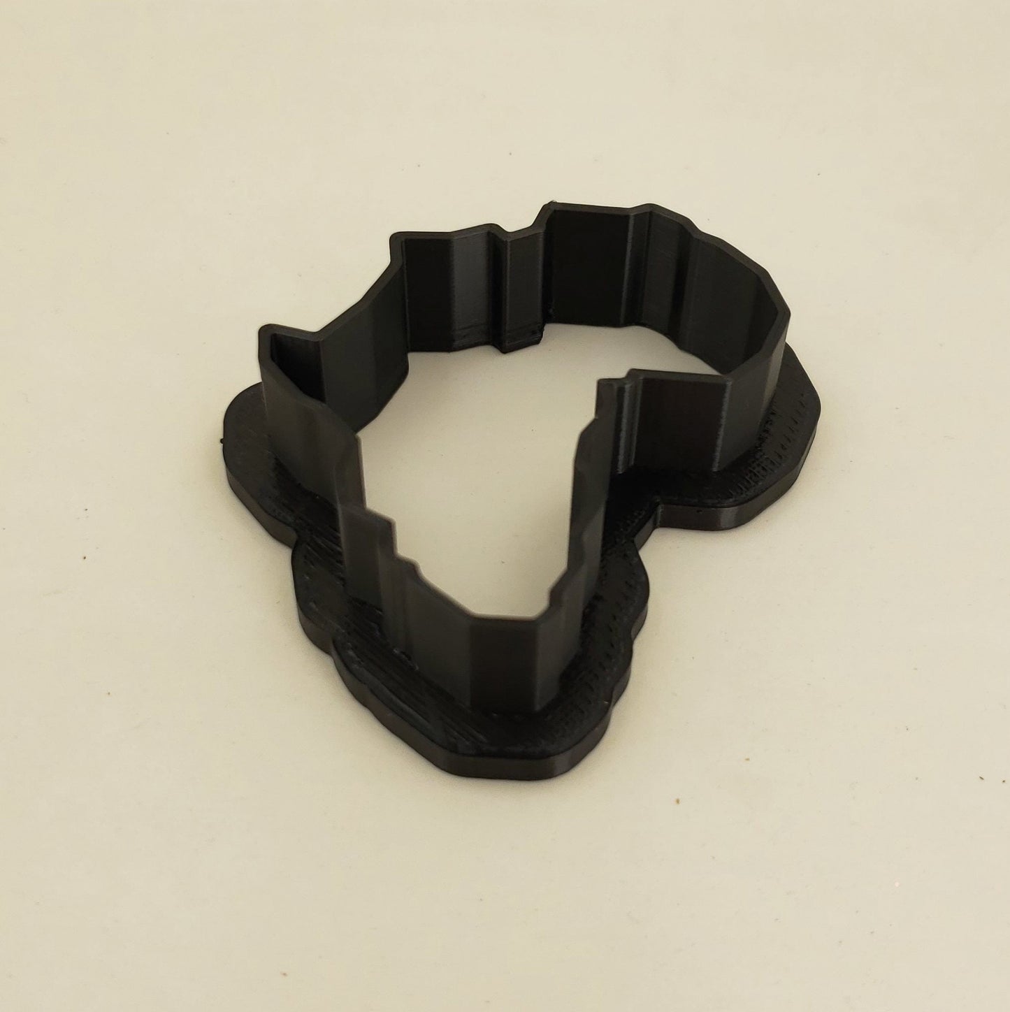 Africa Shaped Plastic Cookie Cutter - Polymer Clay Cutter - Fondant Cutter - Craft Cutters - 3d Printed Cookie Cutter