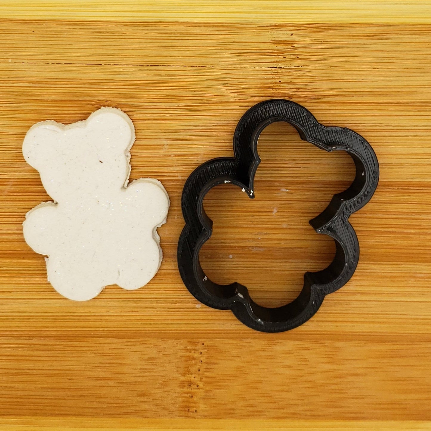 Teddy Bear Shaped Plastic Cookie Cutter - Polymer Clay Cutter - Fondant Cutter - Craft Cutters - 3d Printed Cookie Cutter