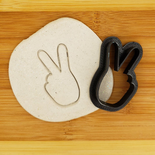 Peace Sign Shaped Plastic Cookie Cutter - Polymer Clay Cutter - Fondant Cutter - Craft Cutters - 3d Printed Cookie Cutter