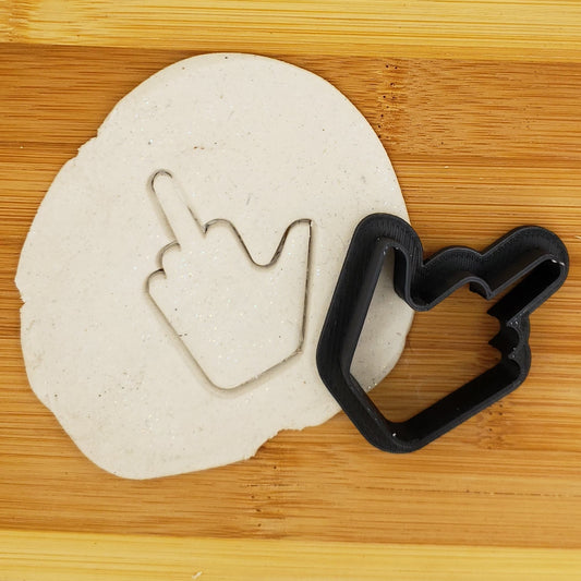 Middle Finger Shaped Plastic Cookie Cutter - Adult Cookie Cutter - Polymer Clay Cutter - Craft Cutters - 3d Printed Cookie Cutter- Fondant