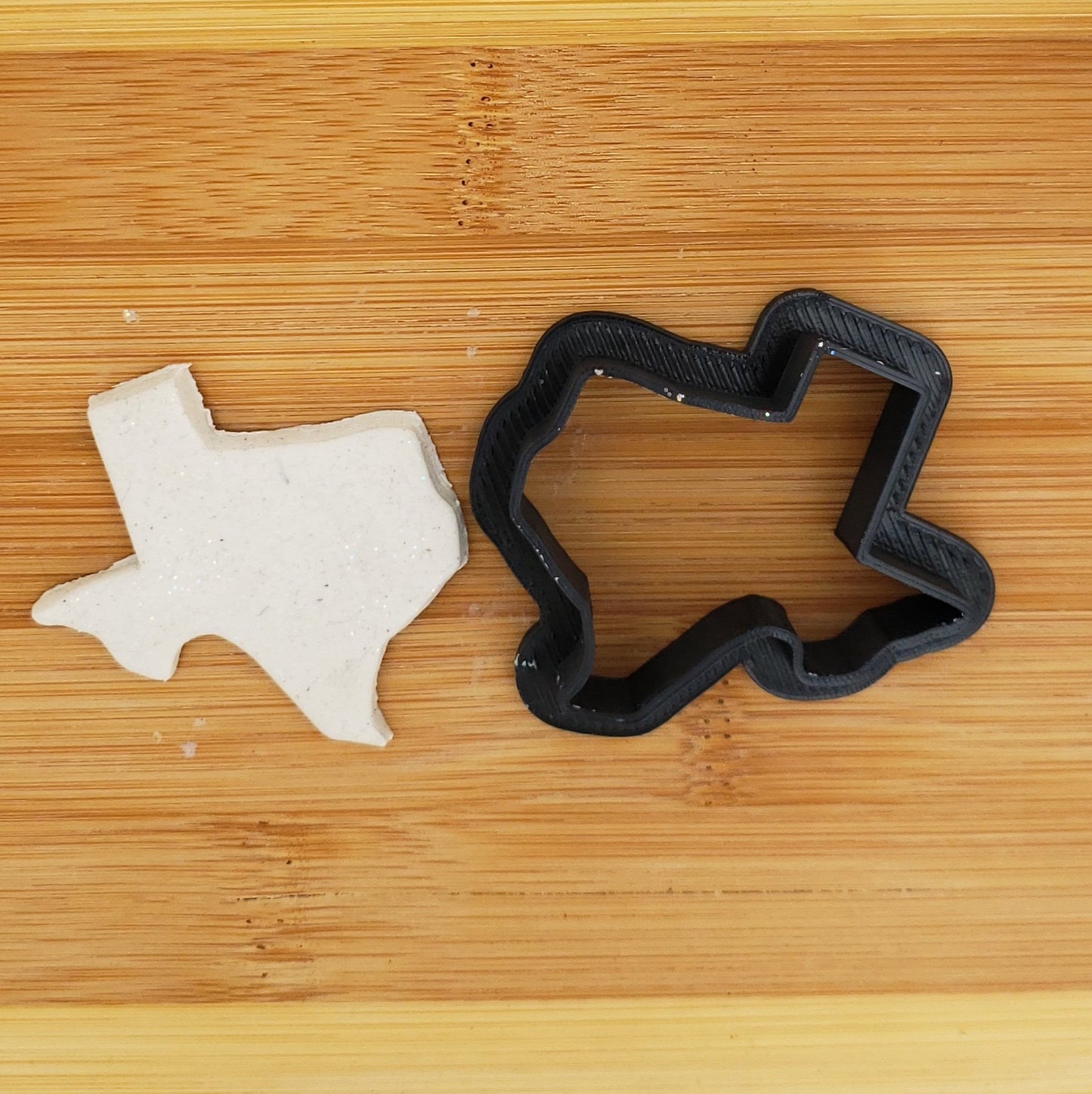 State of Texas Shaped Plastic Cookie Cutter - United States Cookie Cutter - Polymer Clay Cutter - Craft Cutters - 3d Printed Cookie Cutter