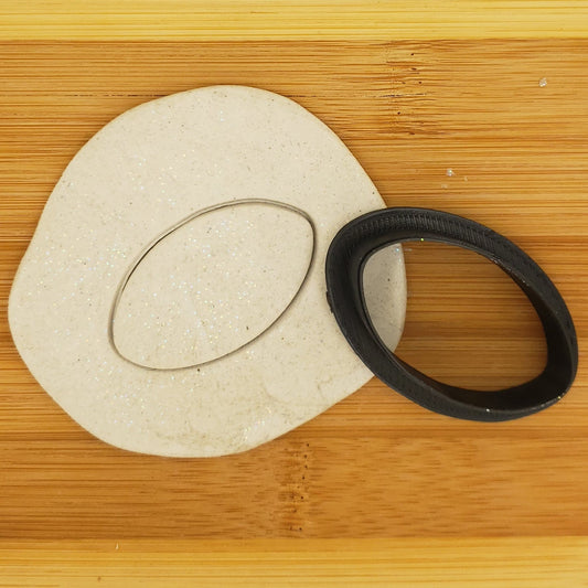Football Shaped Plastic Cookie Cutter - Polymer Clay Cutter - Fondant Cutter - Craft Cutters - 3d Printed Cookie Cutter