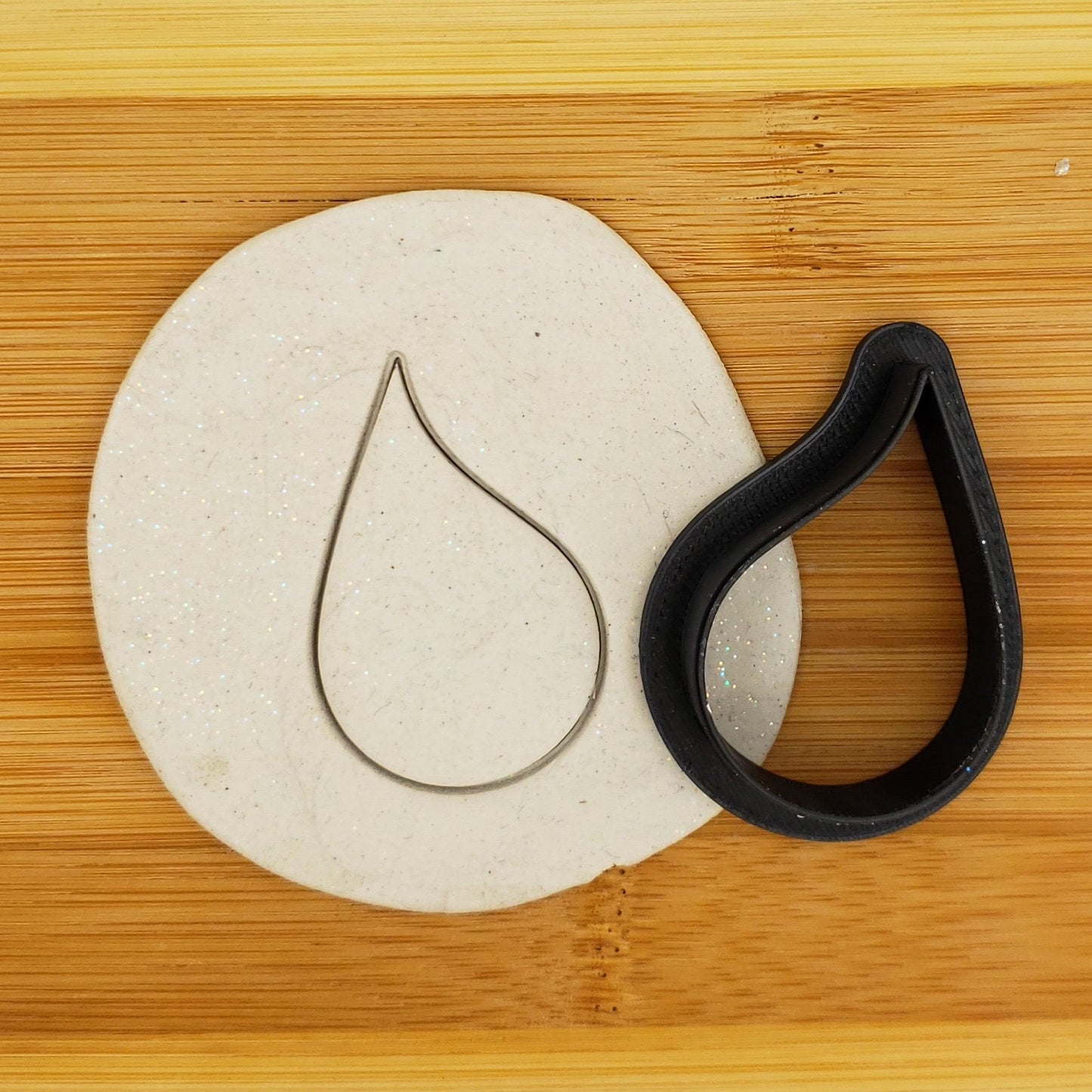 Raindrop Shaped Plastic Cookie Cutter - Polymer Clay Cutter - Fondant Cutter - Craft Cutters - Spring Cookies - 3d Printed - Rain Drop Shape