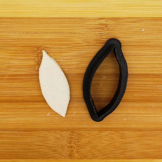 Simple Leaf Shaped Plastic Cookie Cutter - Polymer Clay Cutter - Fondant Cutter - Craft Cutters - 3d Printed Cookie Cutter