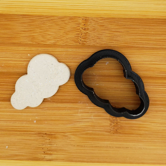 Cloud Shaped Plastic Cookie Cutter - Polymer Clay Cutter - Fondant Cutter - Craft Cutters - 3d Printed Cookie Cutter