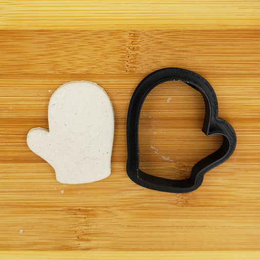 Mitten Shaped Plastic Cookie Cutter - Polymer Clay Cutter - Fondant Cutter - Craft Cutters - 3d Printed Cookie Cutter