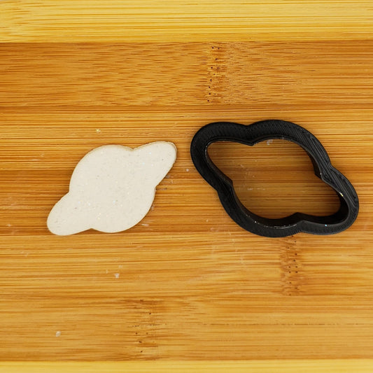 Planet Saturn Shaped Plastic Cookie Cutter - Solar System Cookie Cutter - Polymer Clay Cutter - Fondant Cutter - Craft Cutters - 3d Printed