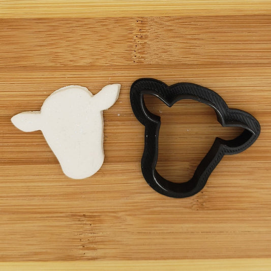 Cow Head Shaped Plastic Cookie Cutter - Polymer Clay Cutter - Fondant Cutter - Craft Cutters - 3d Printed Cookie Cutter