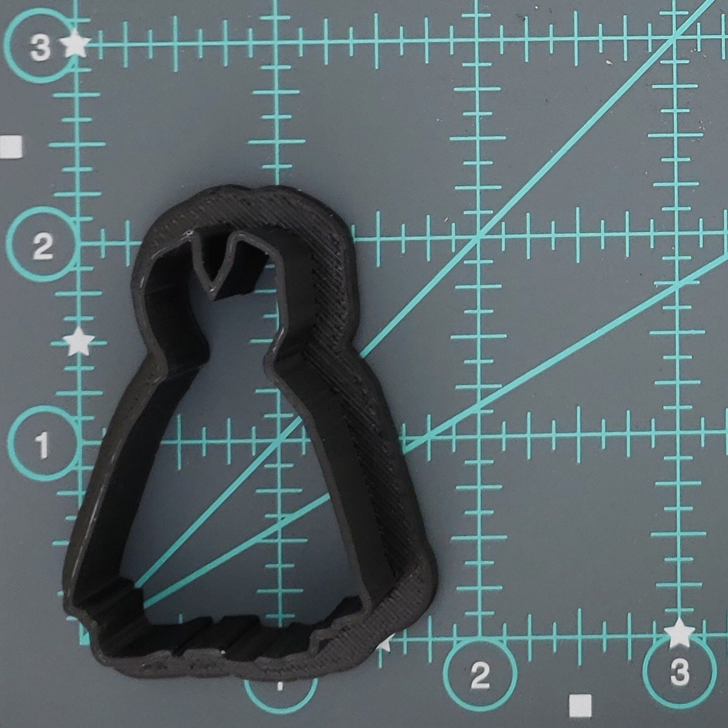 Dress On Hanger Shaped Plastic Cookie Cutter - Polymer Clay Cutter - Fondant Cutter - Craft Cutters - 3d Printed cookie cutter