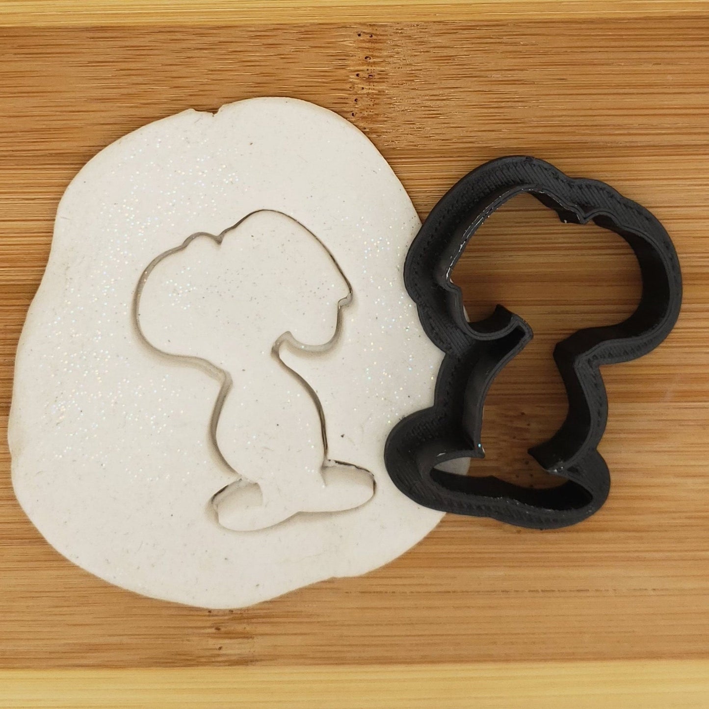 Snoopy Shaped Plastic Cookie Cutter - Polymer Clay Cutter - Fondant Cutter - Craft Cutters - 3d Printed Cookie Cutter