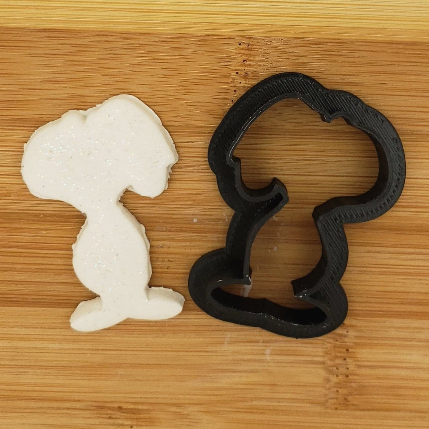 Snoopy Shaped Plastic Cookie Cutter - Polymer Clay Cutter - Fondant Cutter - Craft Cutters - 3d Printed Cookie Cutter