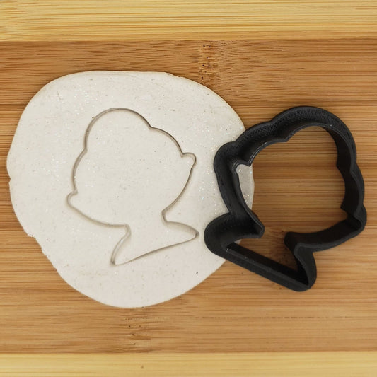 Ice Cream Sundae Shaped Plastic Cookie Cutter - Polymer Clay Cutter - Fondant Cutter - Craft Cutters - 3d Printed Cookie Cutter