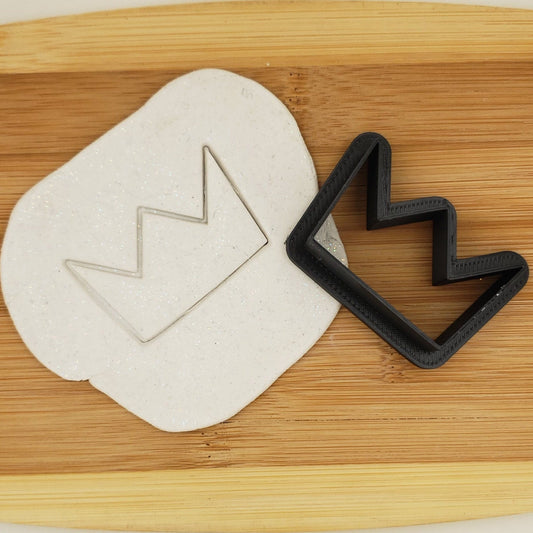 Simple Crown Shape Plastic Cookie Cutter - Polymer Clay Cutter - Fondant Cutter - Craft Cutters - 3d Printed Cookie Cutter