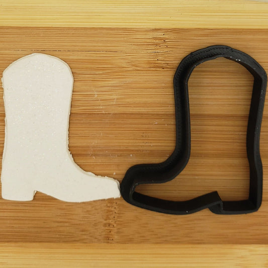 Cowboy Boot Shaped Plastic Cookie Cutter - Polymer Clay Cutter - Fondant Cutter - Craft Cutters - 3d Printed Cookie Cutter