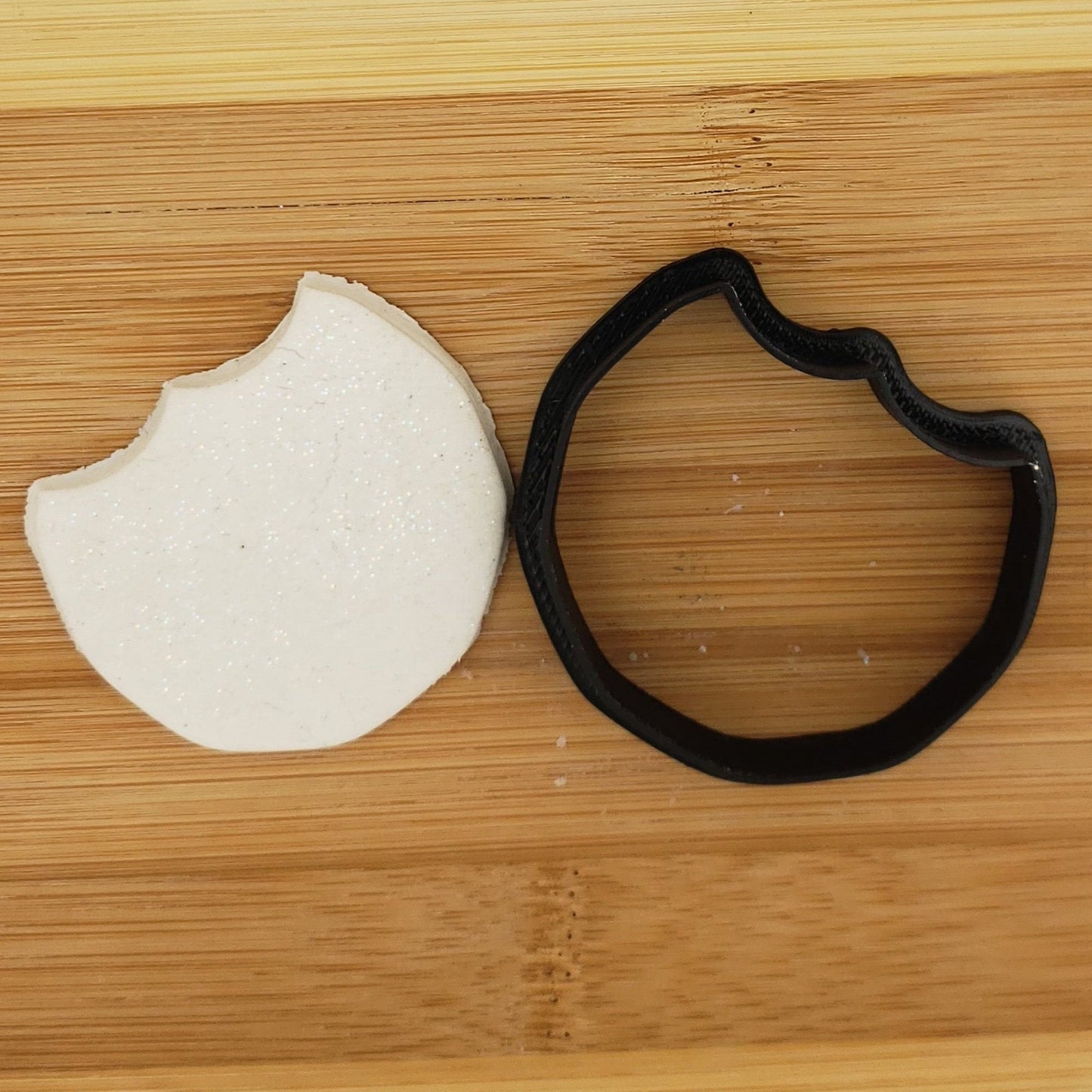 Cookie With Bite Shaped Plastic Cookie Cutter - Polymer Clay Cutter - Fondant Cutter - Craft Cutters - 3d Printed Cookie Cutter