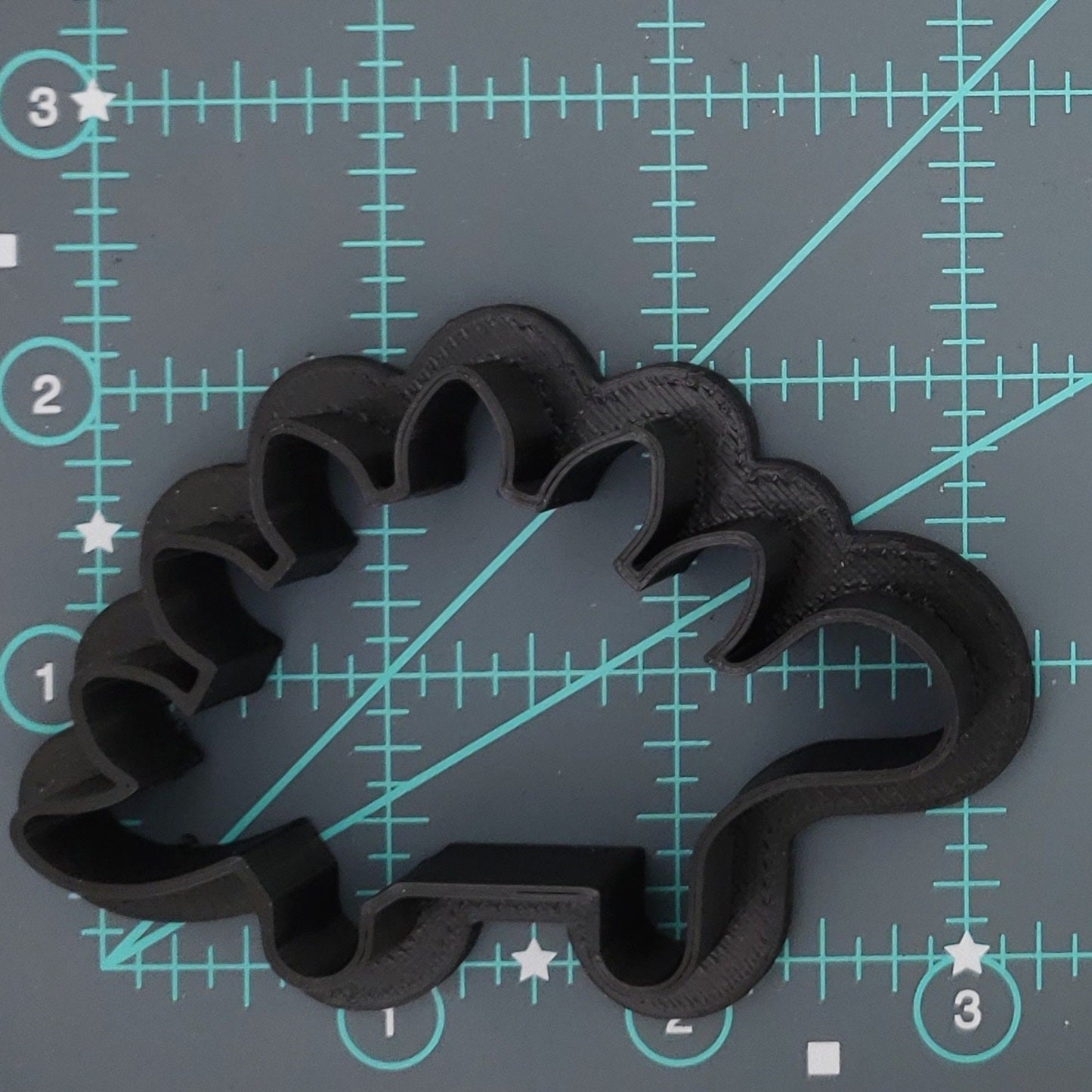 Stegosaurus Dinosaur Shaped Plastic Cookie Cutter - Polymer Clay Cutter - Fondant Cutter - Craft Cutters - 3d Printed Cookie Cutter