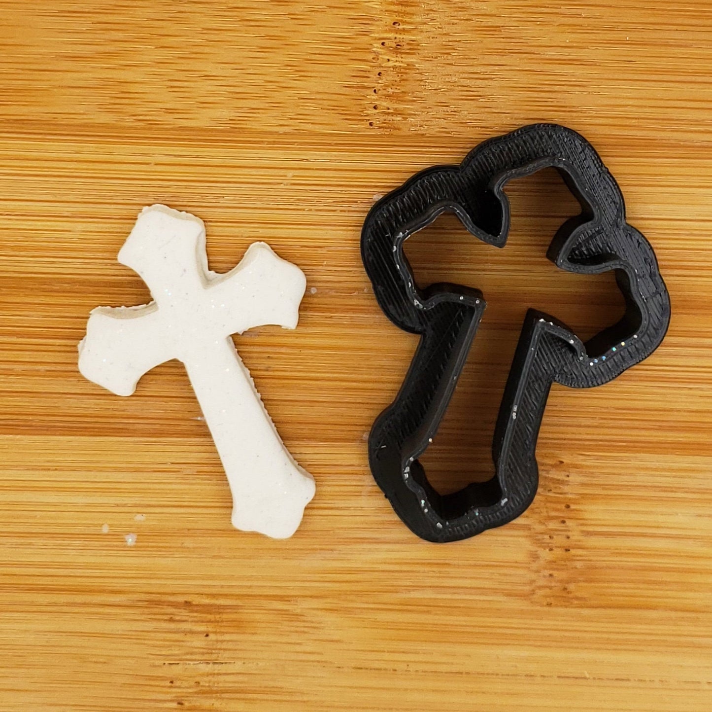 Cross Shaped Plastic Cookie Cutter - Polymer Clay Cutter - Fondant Cutter - Craft Cutters - 3d Printed Cookie Cutter