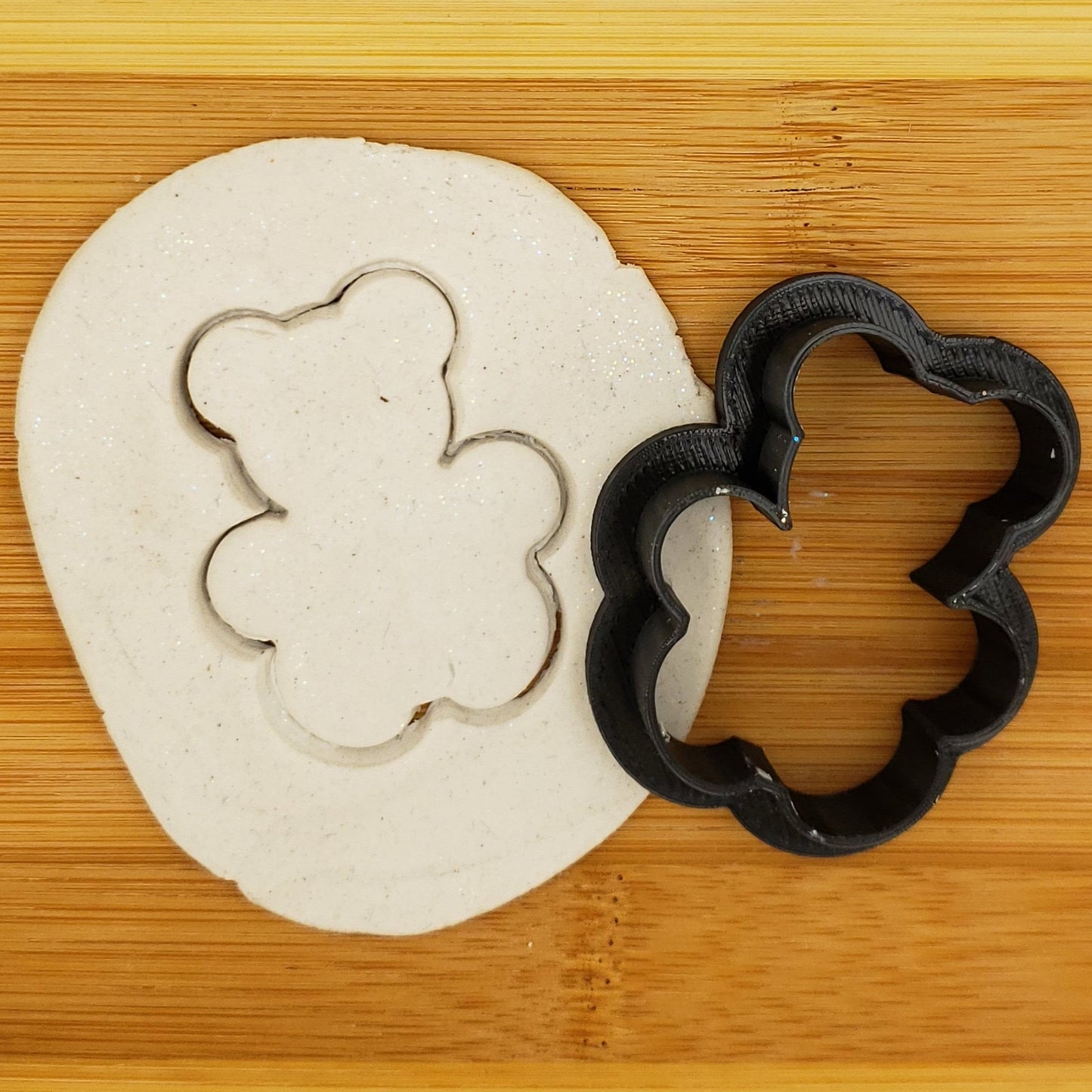 Teddy Bear Shaped Plastic Cookie Cutter - Polymer Clay Cutter - Fondant Cutter - Craft Cutters - 3d Printed Cookie Cutter