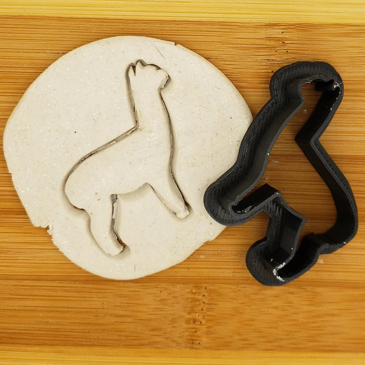 Llama Shaped Plastic Cookie Cutter - Polymer Clay Cutter - Fondant Cutter - Craft Cutters - 3d Printed Cookie Cutter