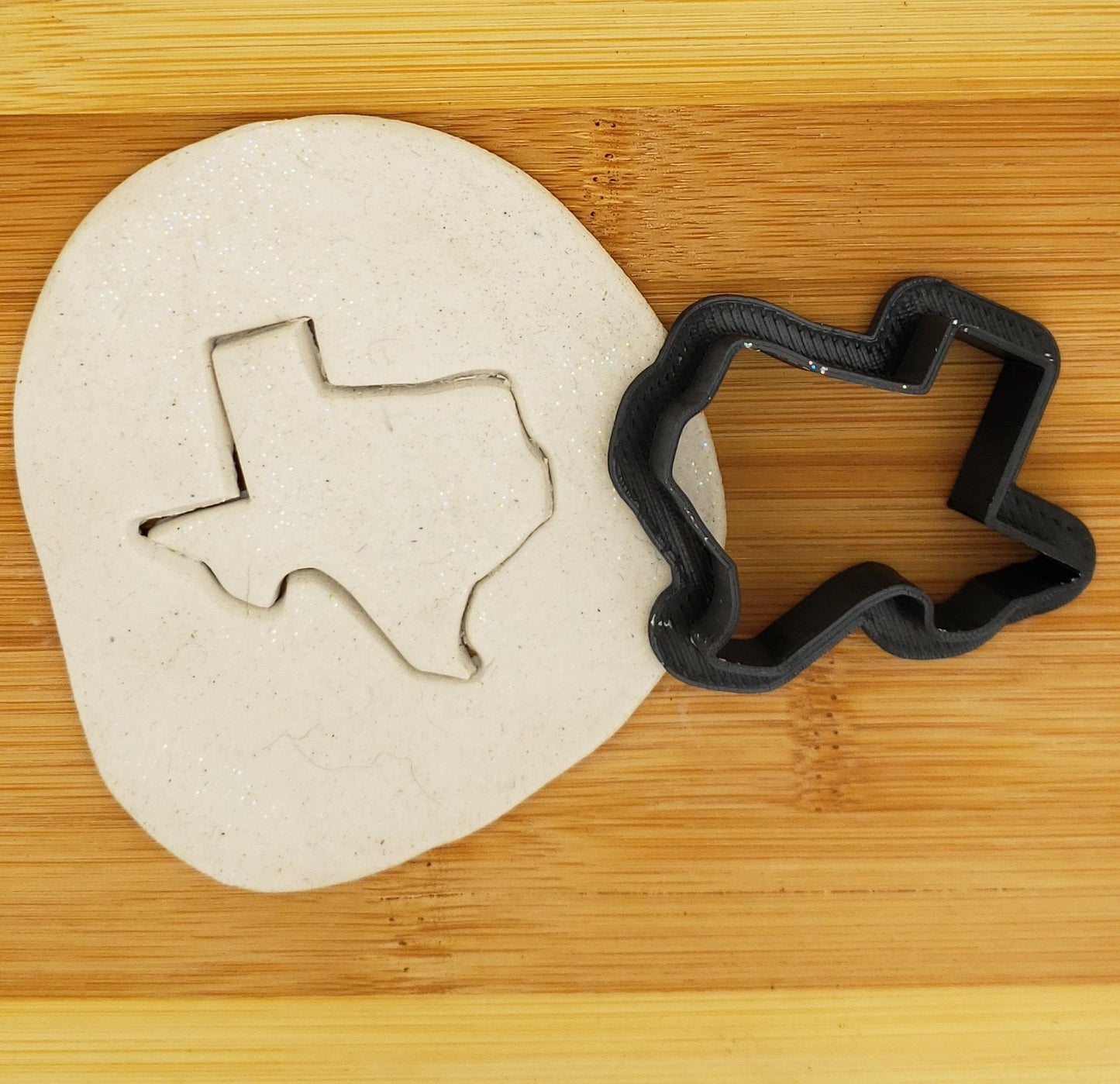 State of Texas Shaped Plastic Cookie Cutter - United States Cookie Cutter - Polymer Clay Cutter - Craft Cutters - 3d Printed Cookie Cutter