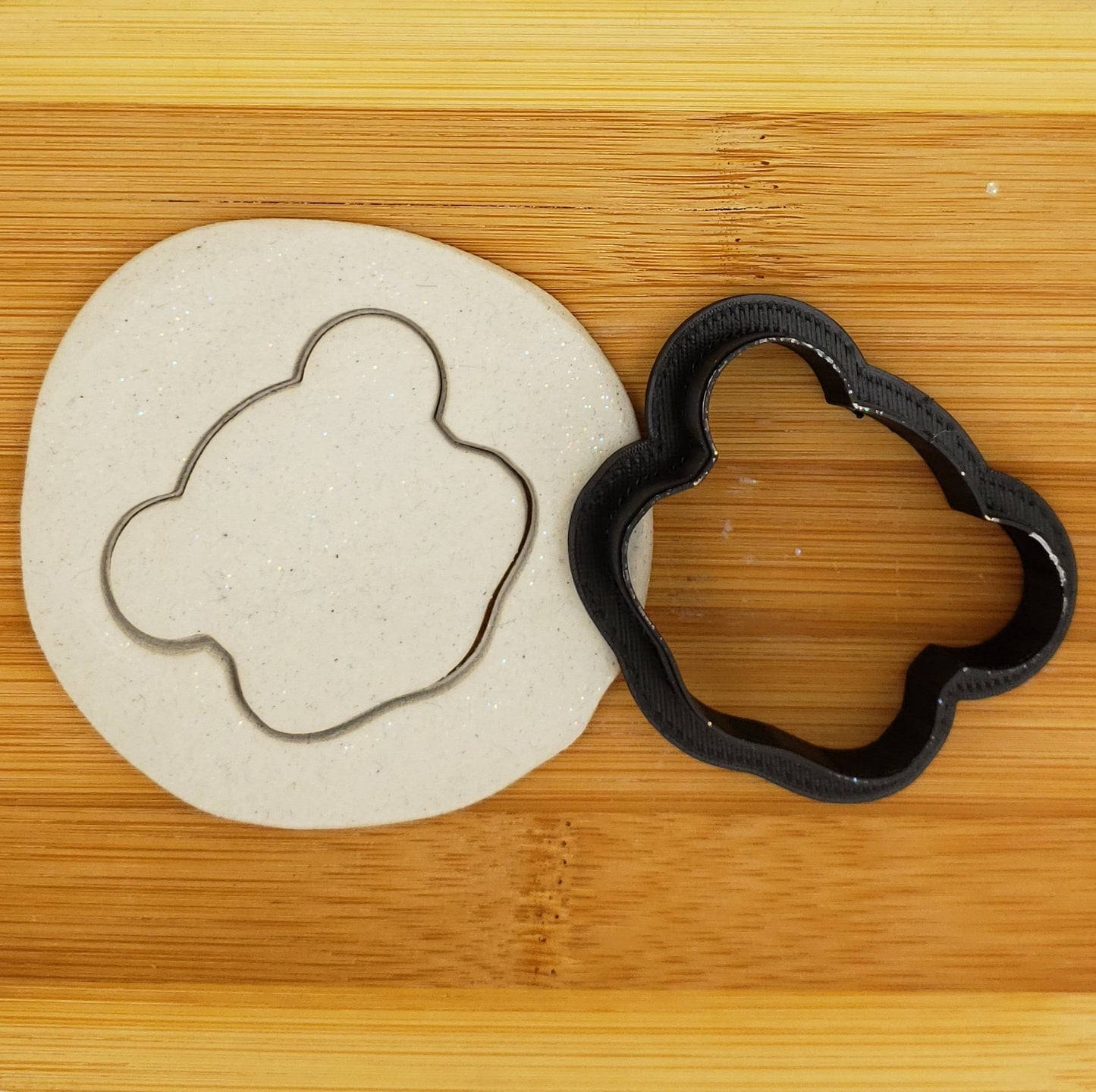 Teddy Bear Head Shaped Plastic Cookie Cutter - Teddy Bear Face Shape Cutter - Polymer Clay Cutter - Fondant Cutter - Craft Cutters