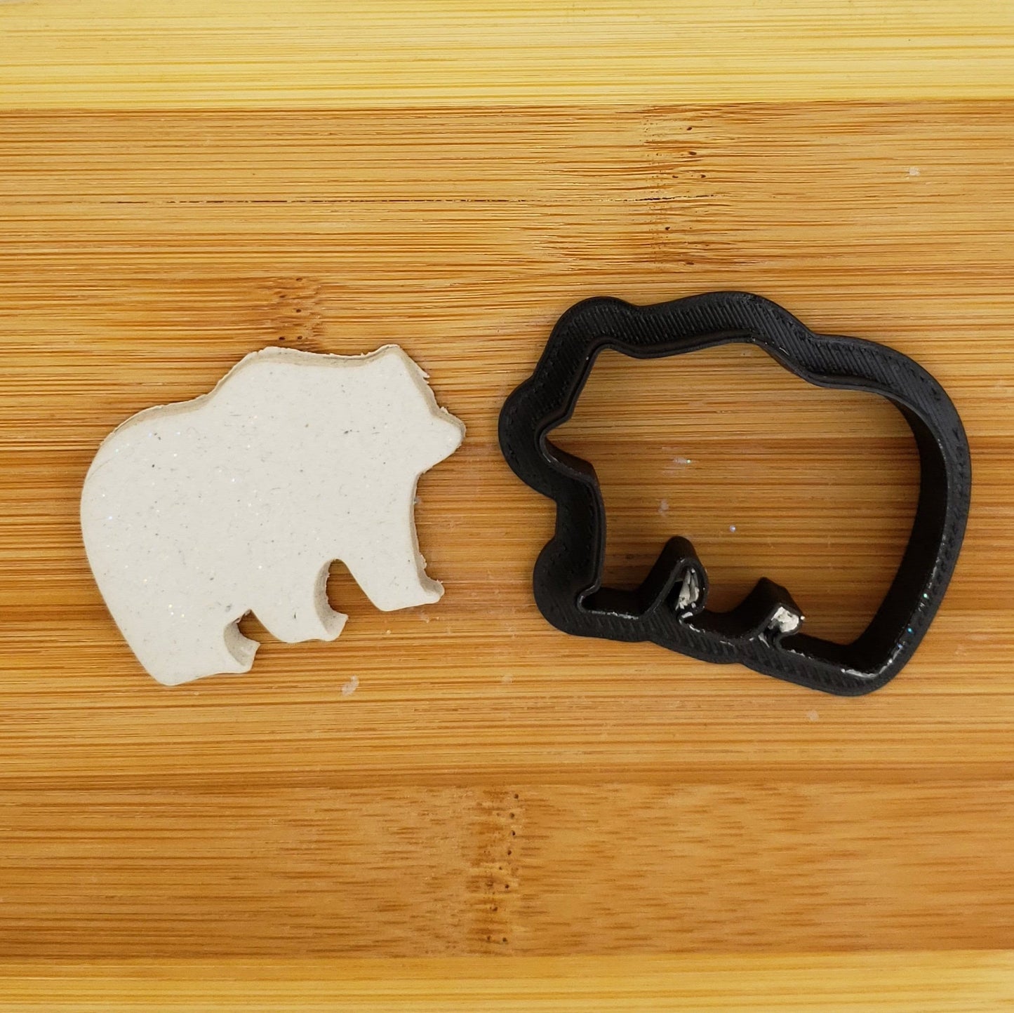 Bear Shaped Plastic Cookie Cutter - Polymer Clay Cutter - Fondant Cutter - Craft Cutters - 3d Printed Cookie Cutter