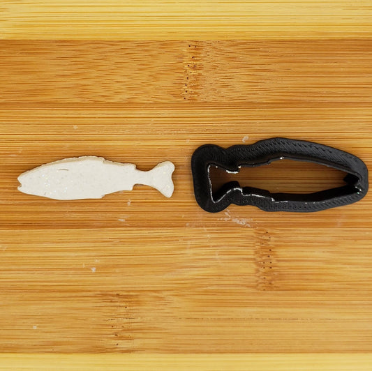 Fish Shaped Plastic Cookie Cutter #3 - Polymer Clay Cutter - Fondant Cutter - Craft Cutters - 3d Printed Cookie Cutter