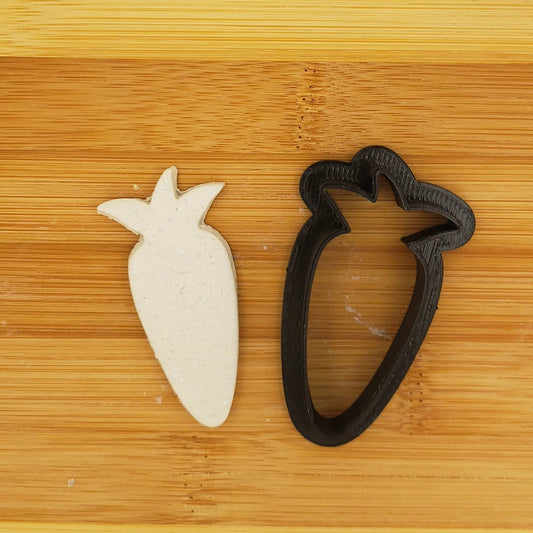 Carrot Shaped Plastic Cookie Cutter - Veggie cookie cutter - Polymer Clay Cutter - Fondant Cutter - Craft Cutters - 3d Printed Cookie Cutter