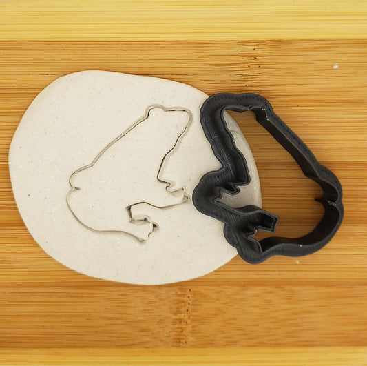Frog Shaped Plastic Cookie Cutter - Animal Shape Cookies - Polymer Clay Cutter - Fondant Cutter - Craft Cutters - 3d Printed Cookie Cutter
