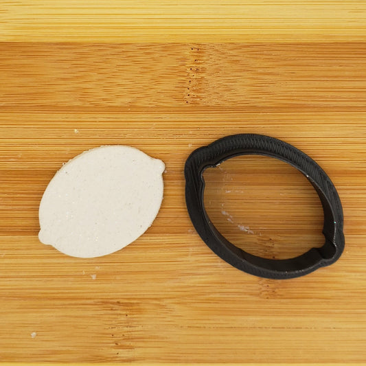 Lemon Shaped Plastic Cookie Cutter - Fruit Cookie Cutter - Food Cookie Cutter - Polymer Clay Cutter - Fondant Cutter - Craft Cutters