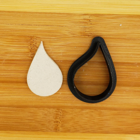 Raindrop Shaped Plastic Cookie Cutter - Polymer Clay Cutter - Fondant Cutter - Craft Cutters - Spring Cookies - 3d Printed - Rain Drop Shape