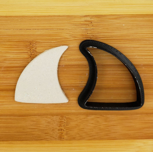 Shark Fin Shaped Plastic Cookie Cutter - Polymer Clay Cutter - Fondant Cutter - Craft Cutters - 3d Printed Cookie Cutter